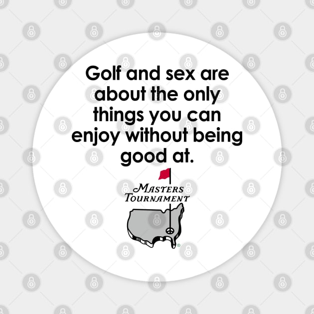 having fun golfing Magnet by MK67